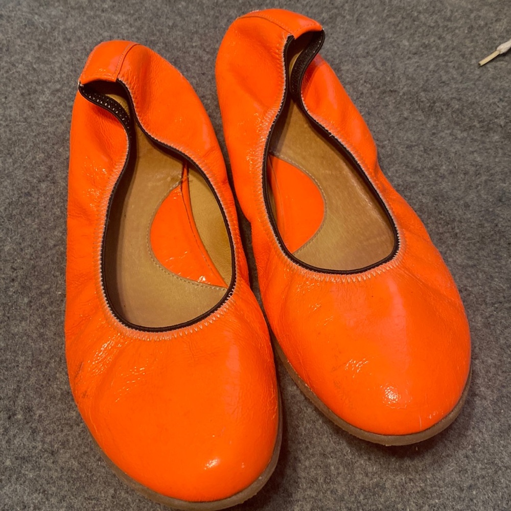 Fluevog Integrity Amie neon orange size 10